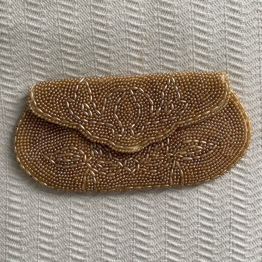 vintage beaded clutch
